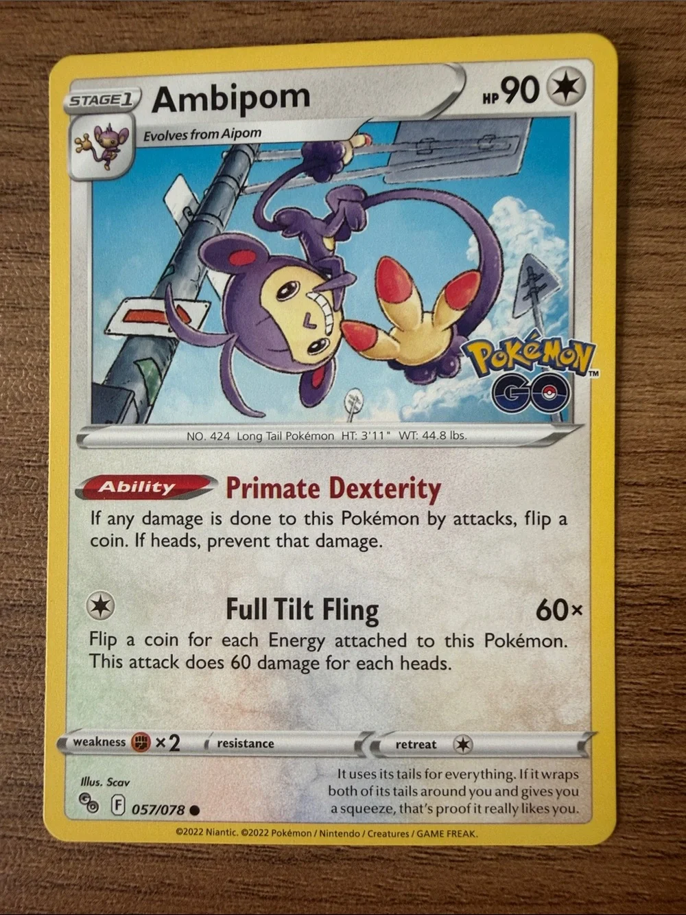 🐒 Monkeys & Primates Pokémon Card Lot | Aipom Grookey Mankey Oranguru ✨5/$25✨